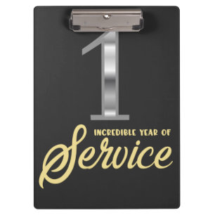 Carpeta De Pinza 1 año de servicio 1er aniversario del empleado