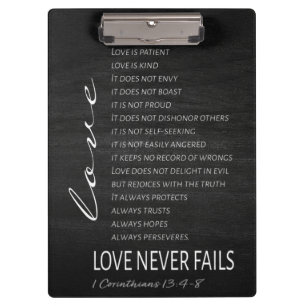 Carpeta De Pinza 1 Corinthians 13 Love is Bible Verse