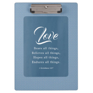 Carpeta De Pinza 1 Corintios 13:7 El Amor Todo Lo Soporta