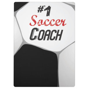 Carpeta De Pinza #1 Entrenador de fútbol Gran Pelota