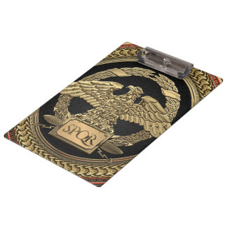 Carpeta De Pinza [200] Águila imperial romana dorada sobre medallón