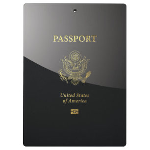 Carpeta De Pinza [200] Cobertura de pasaporte estadounidense
