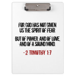 Carpeta De Pinza 2 Timothy 1:7 regalos