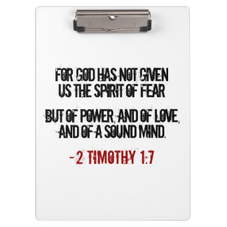 Carpeta De Pinza 2 Timothy 1:7 regalos