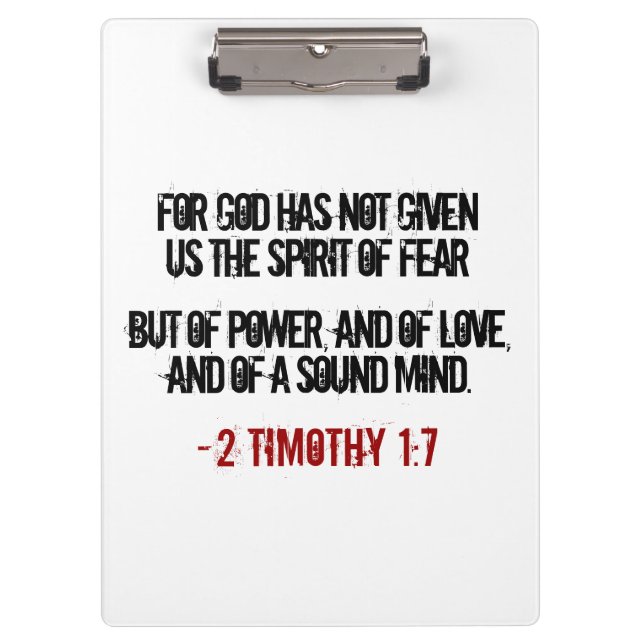 Carpeta De Pinza 2 Timothy 1:7 regalos (Anverso)