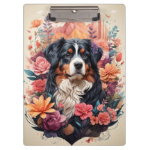 3.D Fantasía Floral Bernese Mountain Pájaros de ca