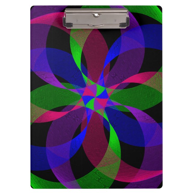 Carpeta De Pinza 3D 2D Hybrid Geometric Clipboard (Anverso)