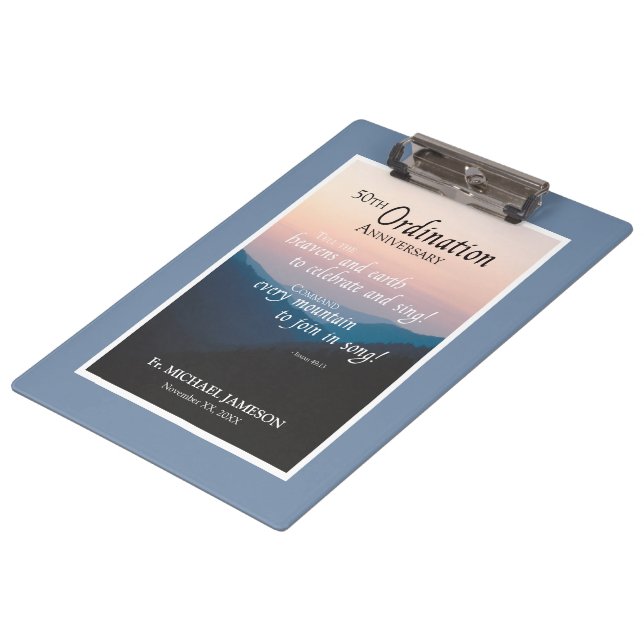 Carpeta De Pinza 50° Aniversario de la Ordenación Felicitaciones (Angular)