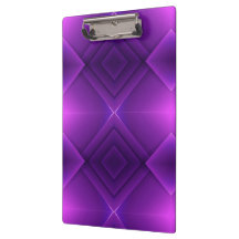 A clipboard with a metallic clip against a vibrant