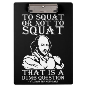 Carpeta De Pinza ¿A Squat O No A Squat? - William Shakespeare