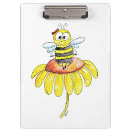 Carpeta De Pinza Abeja Caprichosa y Linda en una Flor