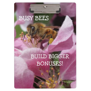 Carpeta De Pinza Abejas Ocupadas Construyen Bonos Más Grandes Flore