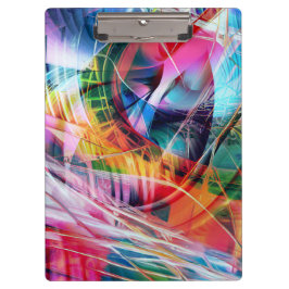 Carpeta De Pinza Abstracción de Líneas Dinámicas