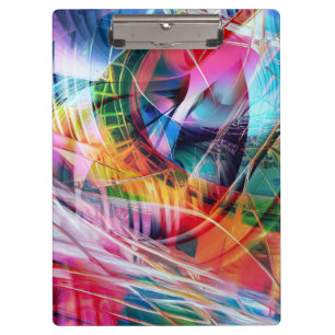 Carpeta De Pinza Abstracción de Líneas Dinámicas