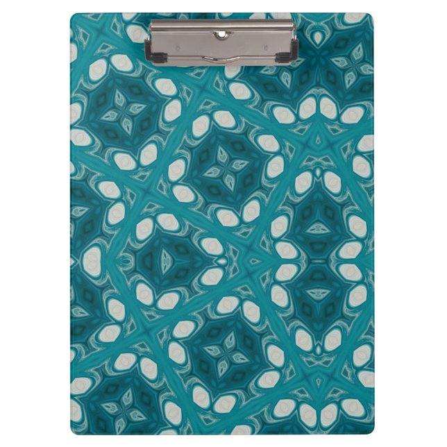 Carpeta De Pinza Abstract Blues Clipboard (Anverso)