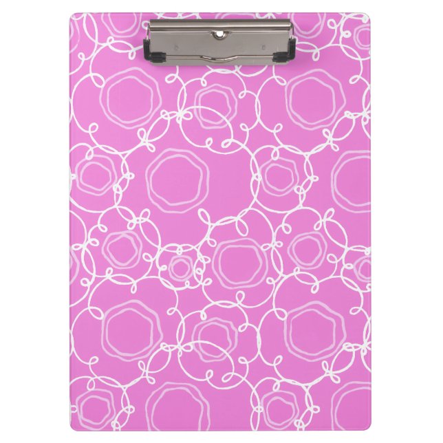 Carpeta De Pinza Abstract Floral Matrix (Soft Pink) Fine Art (Anverso)