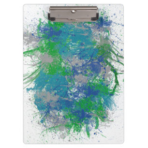 Carpeta De Pinza Abstract Paint Splatt