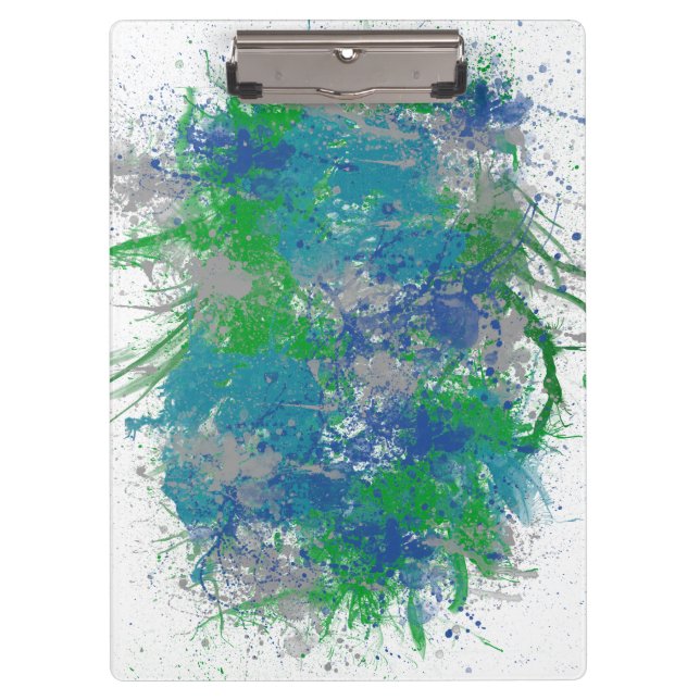 Carpeta De Pinza Abstract Paint Splatt (Anverso)
