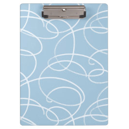 Carpeta De Pinza Abstract Swirling Vine | Professional Office Blue