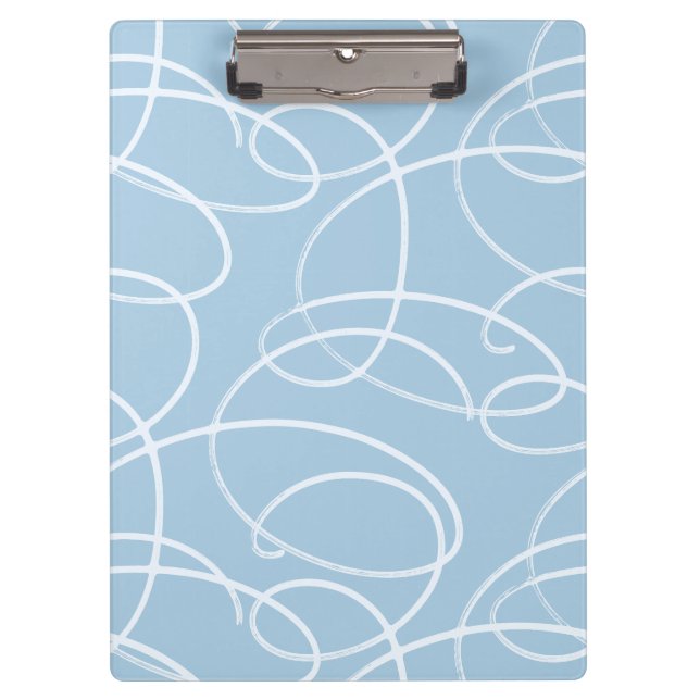 Carpeta De Pinza Abstract Swirling Vine | Professional Office Blue (Anverso)