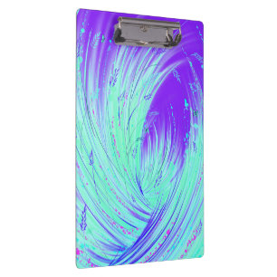 Carpeta De Pinza Abstracto púrpura verde Jardín encantado