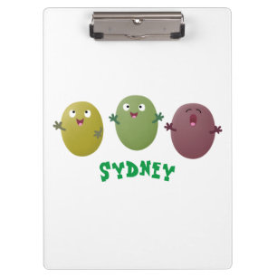 Carpeta De Pinza Aceitunas alegres y lindas cantando personalizado