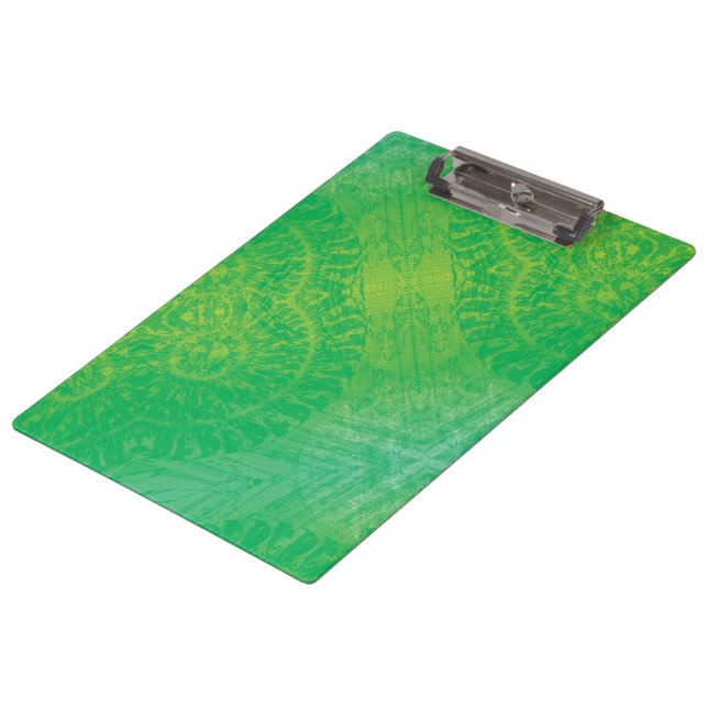 Carpeta De Pinza Aceptación | Medallones de Boho azul verde amarill (Angular)