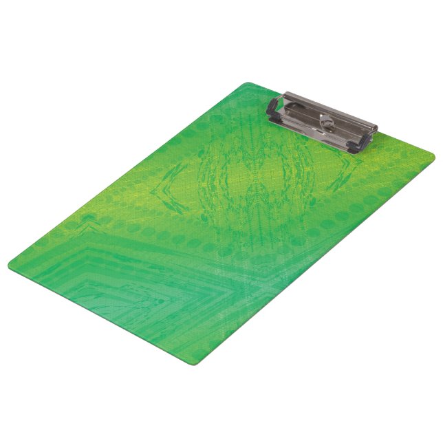 Carpeta De Pinza Aceptación | Patrón de Shibori azul verde amarillo (Angular)