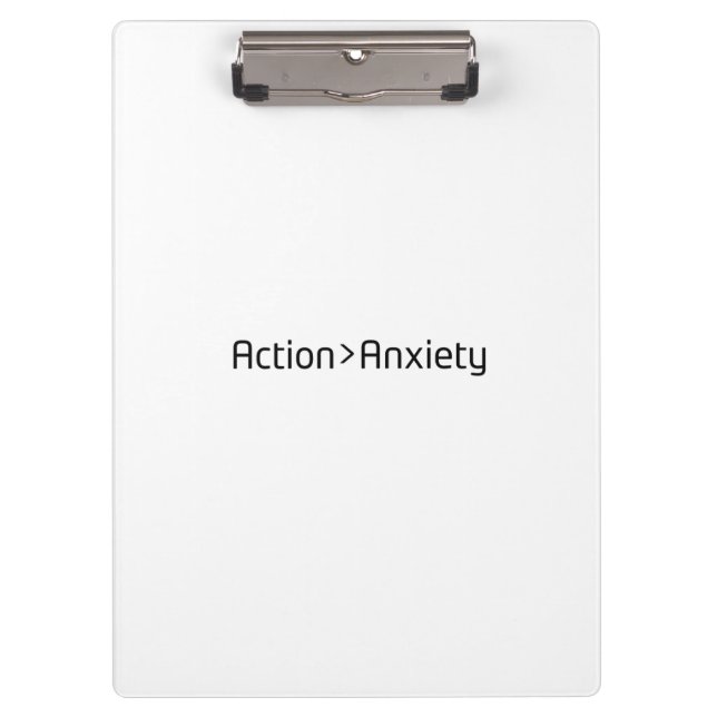Carpeta De Pinza Action Over Anxiety Minimalist Professional  (Anverso)