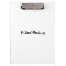 Carpeta De Pinza Action Over Anxiety Minimalista Profesional 