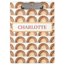 Carpeta De Pinza Acuarela Cute Boho Pastel Niños Chica Arcoiris