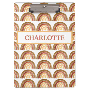 Carpeta De Pinza Acuarela Cute Boho Pastel Niños Chica Arcoiris