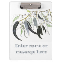 acuarela de hojas de goma verde pálido