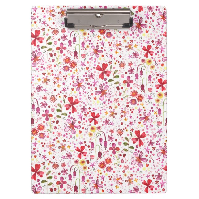 Carpeta De Pinza Acuarela floral moderna (Anverso)