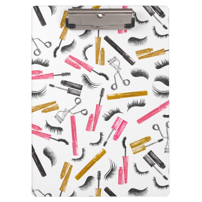 Carpeta De Pinza Acuarela Mascara Purpurina Glam Lashes (Anverso)