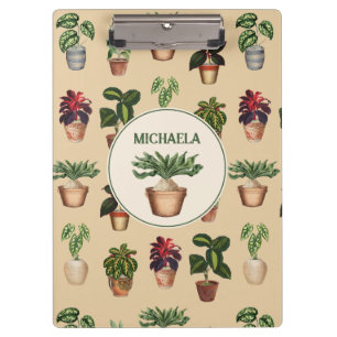 Carpeta De Pinza Acuarela Plantas Potadas Terracotta Nombre de olla