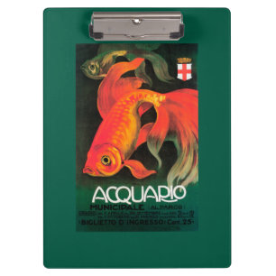 Carpeta De Pinza Acuario y poster promocional del parque municipal