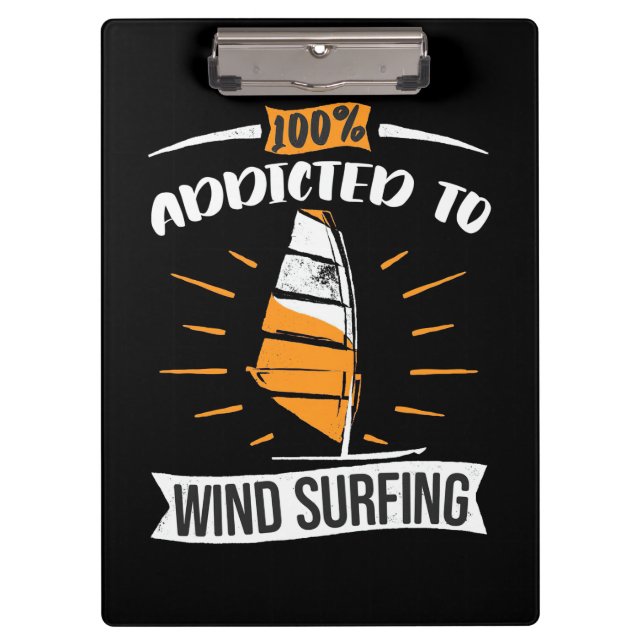 Carpeta De Pinza Adicto Al Surf Eólico (Anverso)
