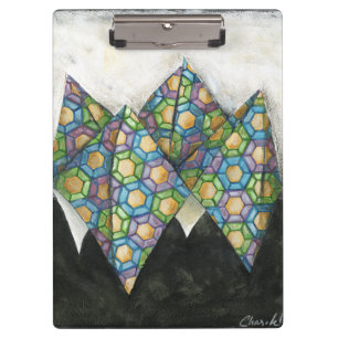 Carpeta De Pinza Adivino de Origami en el papel geométrico