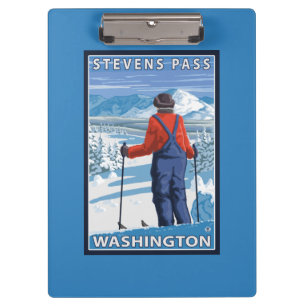 Carpeta De Pinza Admiración del esquiador - paso de Stevens,