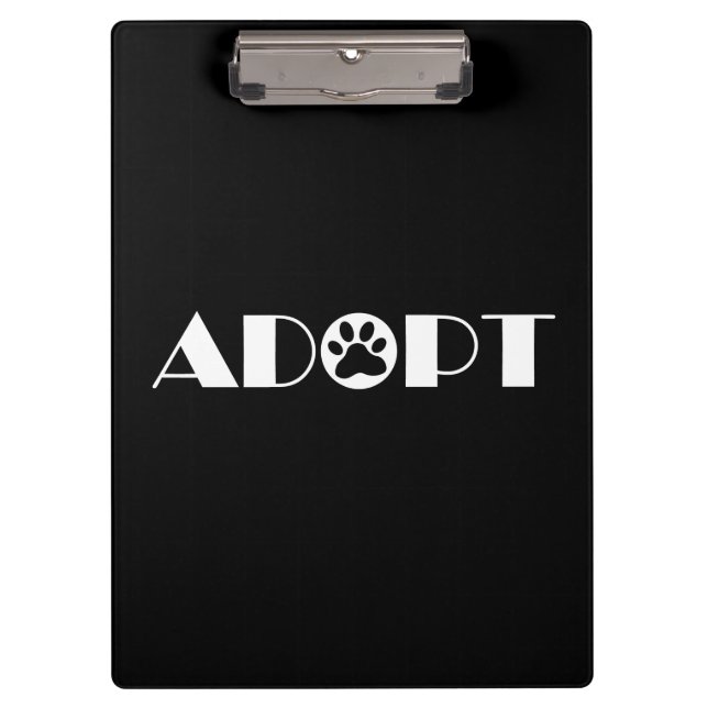 Carpeta De Pinza Adoptar perro de pezuña (Anverso)