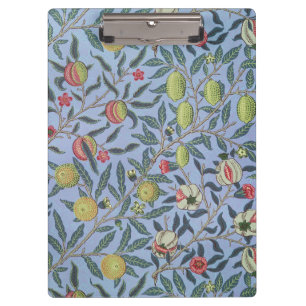 Carpeta De Pinza Adorno azul de granada de fruta de William Morris