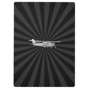 Carpeta De Pinza Aeronave Classic Cessna Silhouette Flying Sunburst