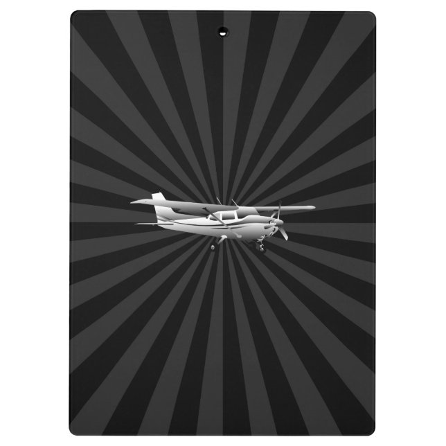 Carpeta De Pinza Aeronaves Cessna Silhouette Flying Black Burst (Reverso)
