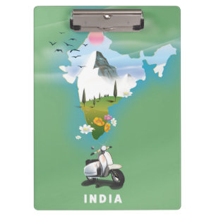 Carpeta De Pinza Afiche de viaje de la India