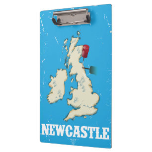 Carpeta De Pinza Afiche de viaje de Newcastle