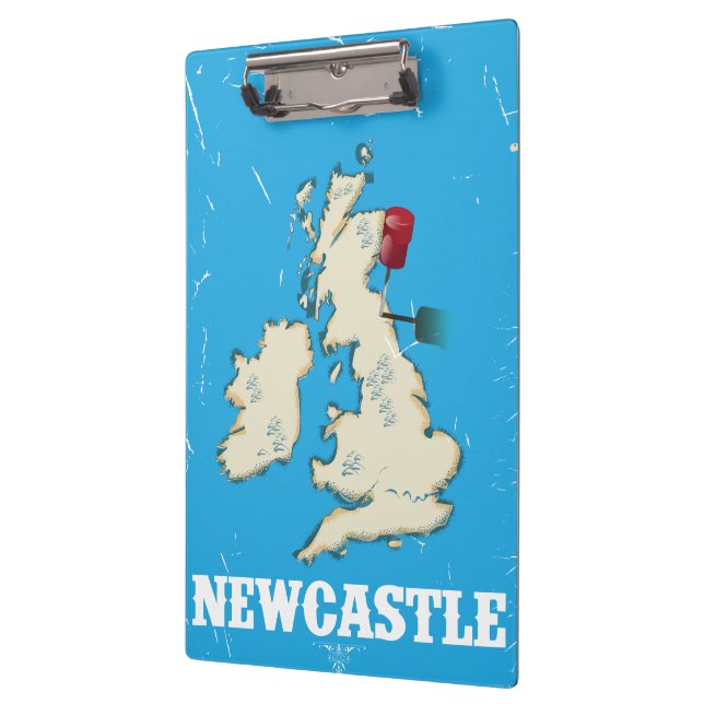 Carpeta De Pinza Afiche de viaje de Newcastle (Izquierda)