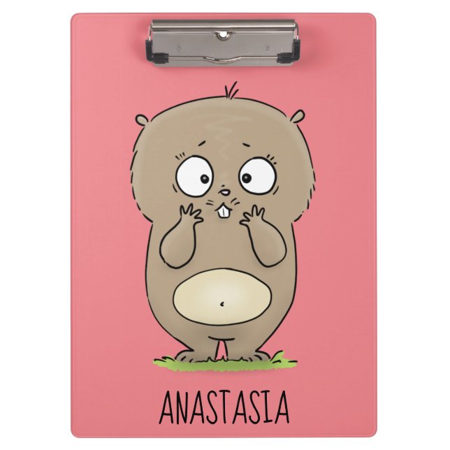 Carpeta De Pinza Afortunadamente adorable personalizado de hámster  (Anverso)