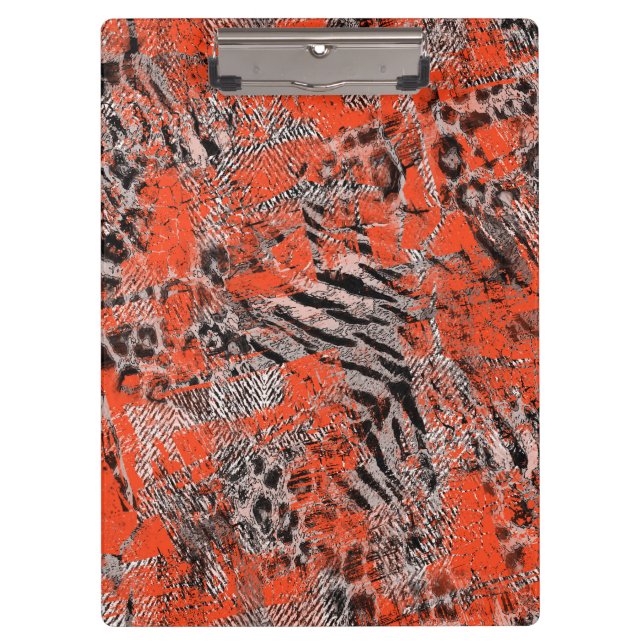 Carpeta De Pinza Africano, tribal. (Anverso)