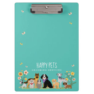 Carpeta De Pinza Agradable Mascota feliz cuidado de mascotas y cuid